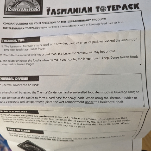 NWT Tasmanian Totepack - Picture 8 of 9